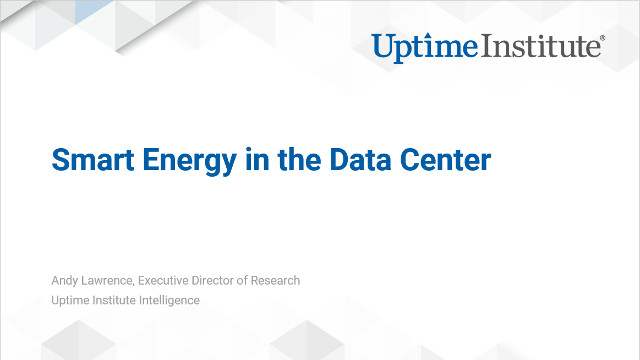 Webinar: Smart Energy in the Data Center